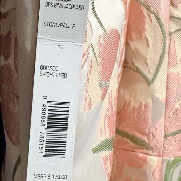 Gianni Bini Romantic Floral Jacquard Midi Dress NWT Size 10 Fancy - Picture 4 of 5